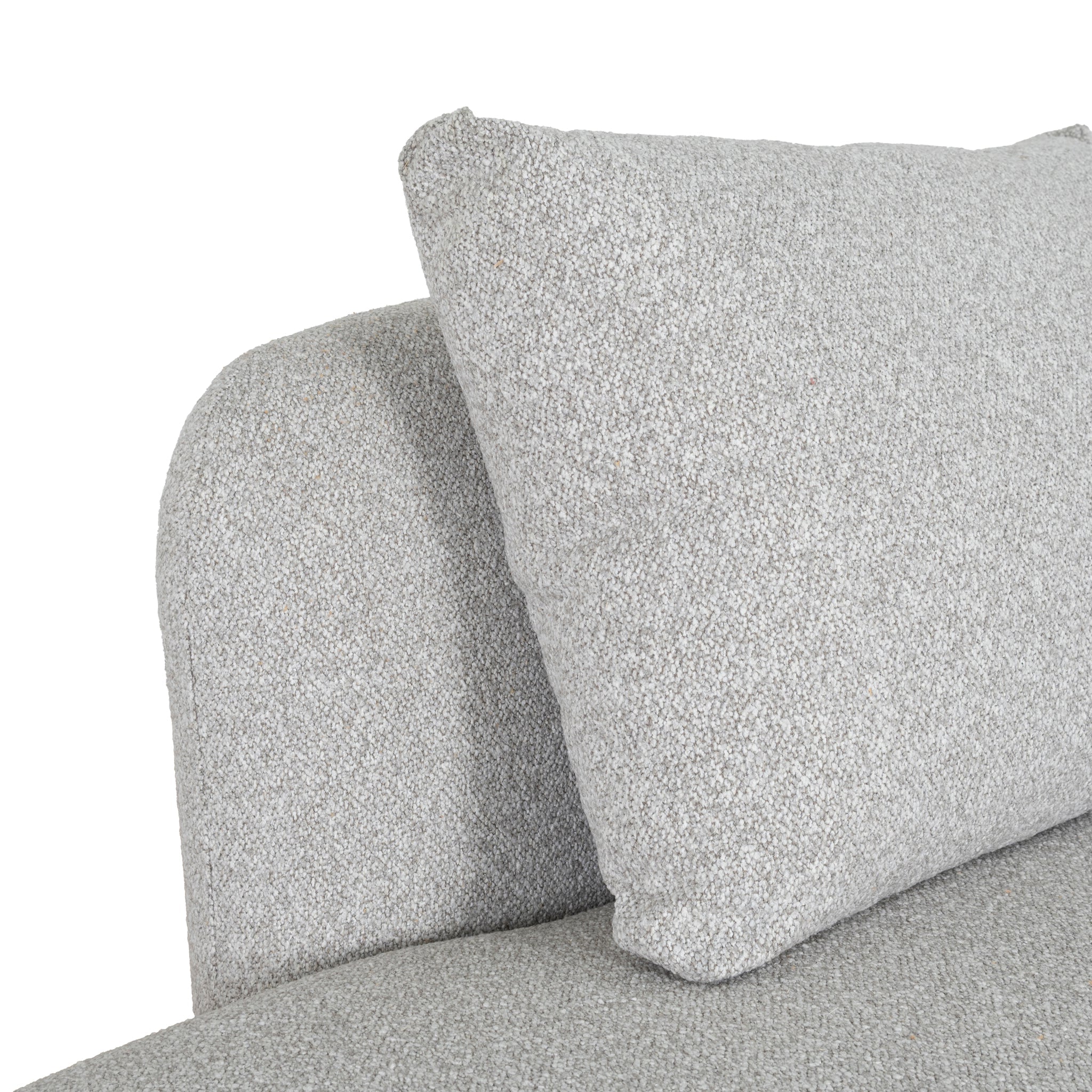 Marius 3 Seater Left Chaise Sofa - Clay Grey Chaise Lounge Casa-Core