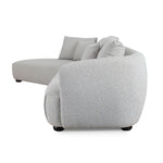 Marius 3 Seater Left Chaise Sofa - Clay Grey Chaise Lounge Casa-Core