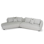 Marius 3 Seater Left Chaise Sofa - Clay Grey Chaise Lounge Casa-Core