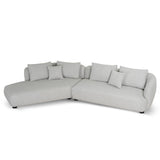 Marius 3 Seater Left Chaise Sofa - Clay Grey Chaise Lounge Casa-Core