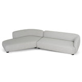 Marius 3 Seater Left Chaise Sofa - Clay Grey Chaise Lounge Casa-Core