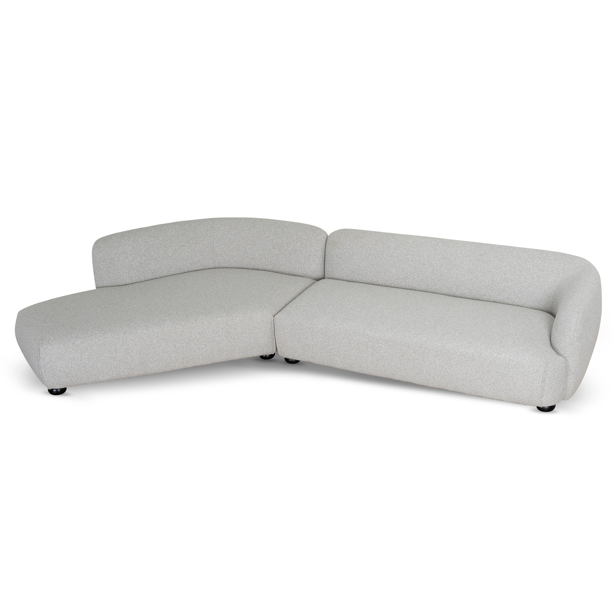 Marius 3 Seater Left Chaise Sofa - Clay Grey Chaise Lounge Casa-Core