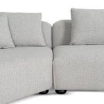 Marius 3 Seater Left Chaise Sofa - Clay Grey Chaise Lounge Casa-Core