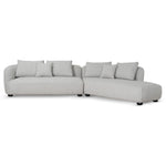 Marius 3 Seater Right Chaise Sofa - Clay Grey Chaise Lounge Casa-Core