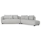 Marius 3 Seater Right Chaise Sofa - Clay Grey Chaise Lounge Casa-Core