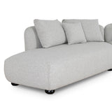 Marius 3 Seater Left Chaise Sofa - Clay Grey Chaise Lounge Casa-Core