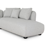 Marius 3 Seater Right Chaise Sofa - Clay Grey Chaise Lounge Casa-Core