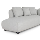 Marius 3 Seater Left Chaise Sofa - Clay Grey Chaise Lounge Casa-Core
