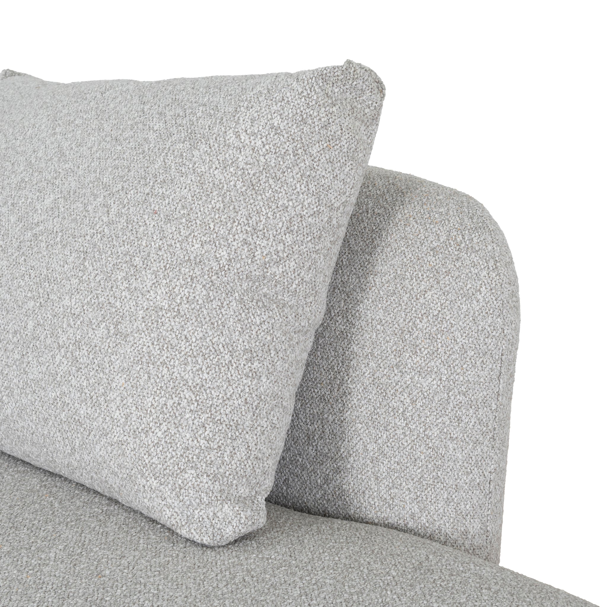 Marius 3 Seater Right Chaise Sofa - Clay Grey Chaise Lounge Casa-Core