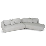 Marius 3 Seater Right Chaise Sofa - Clay Grey Chaise Lounge Casa-Core