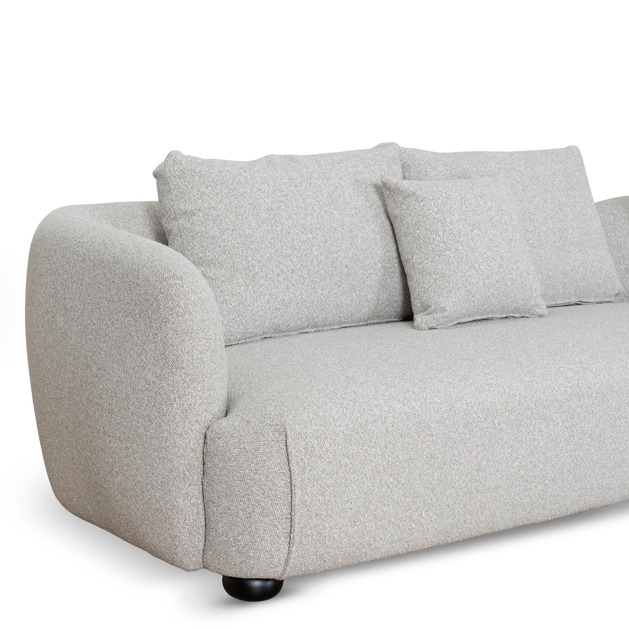 Marius 3 Seater Right Chaise Sofa - Clay Grey Chaise Lounge Casa-Core