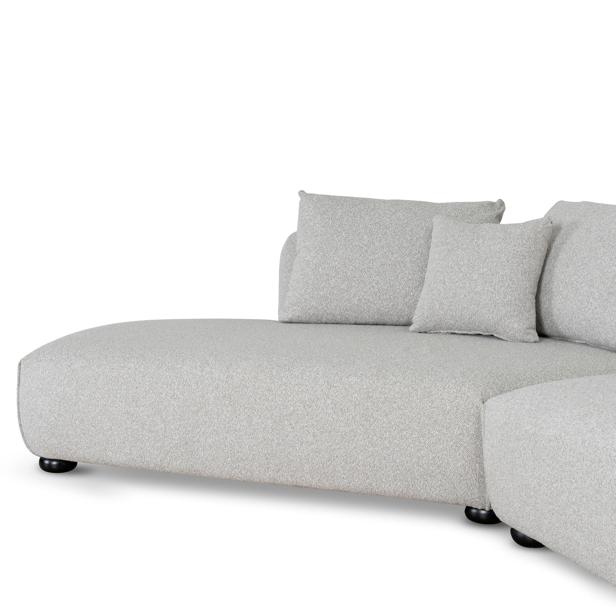 Marius 3 Seater Left Chaise Sofa - Clay Grey Chaise Lounge Casa-Core