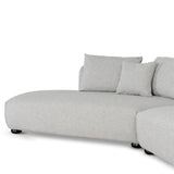 Marius 3 Seater Left Chaise Sofa - Clay Grey