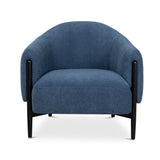 Farina Fabric Armchair - Navy Blue Armchair K Sofa-Core