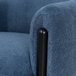 Farina Fabric Armchair - Navy Blue Armchair K Sofa-Core