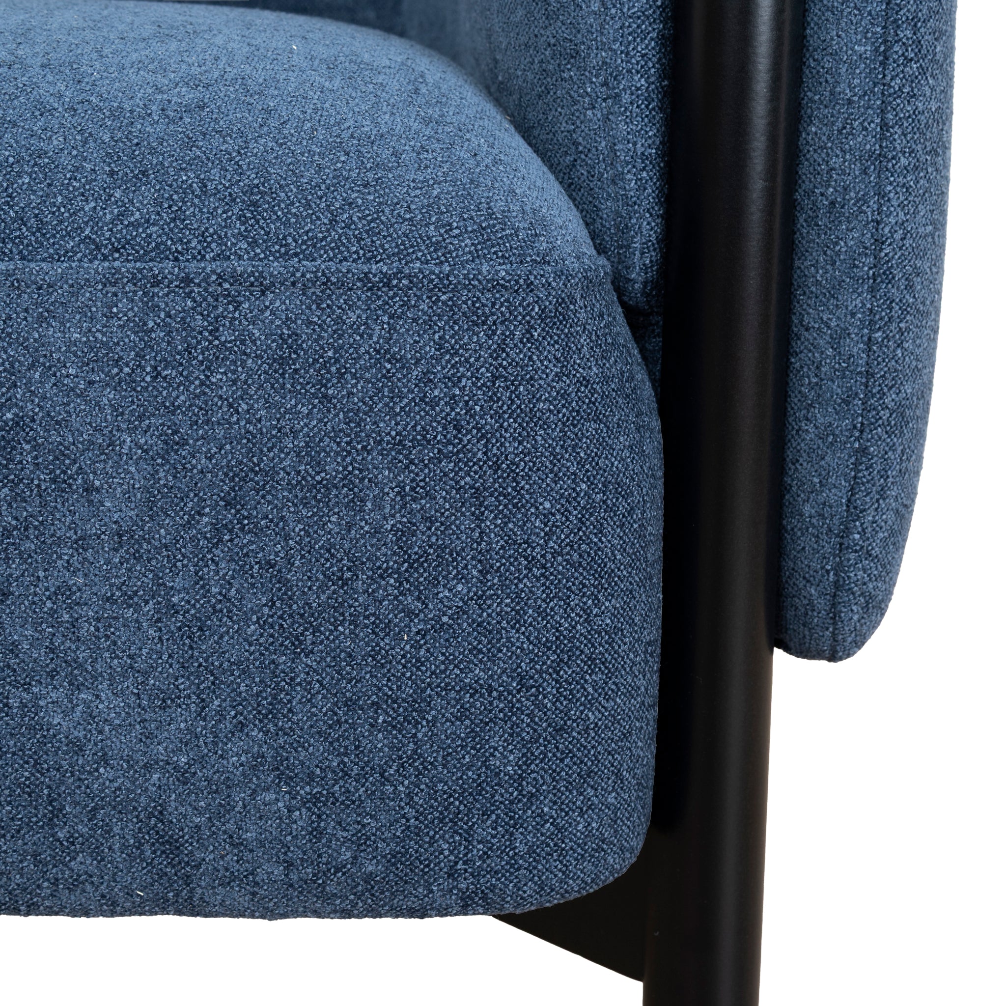 Farina Fabric Armchair - Navy Blue Armchair K Sofa-Core
