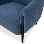 Farina Fabric Armchair - Navy Blue Armchair K Sofa-Core