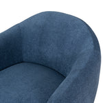 Farina Fabric Armchair - Navy Blue Armchair K Sofa-Core