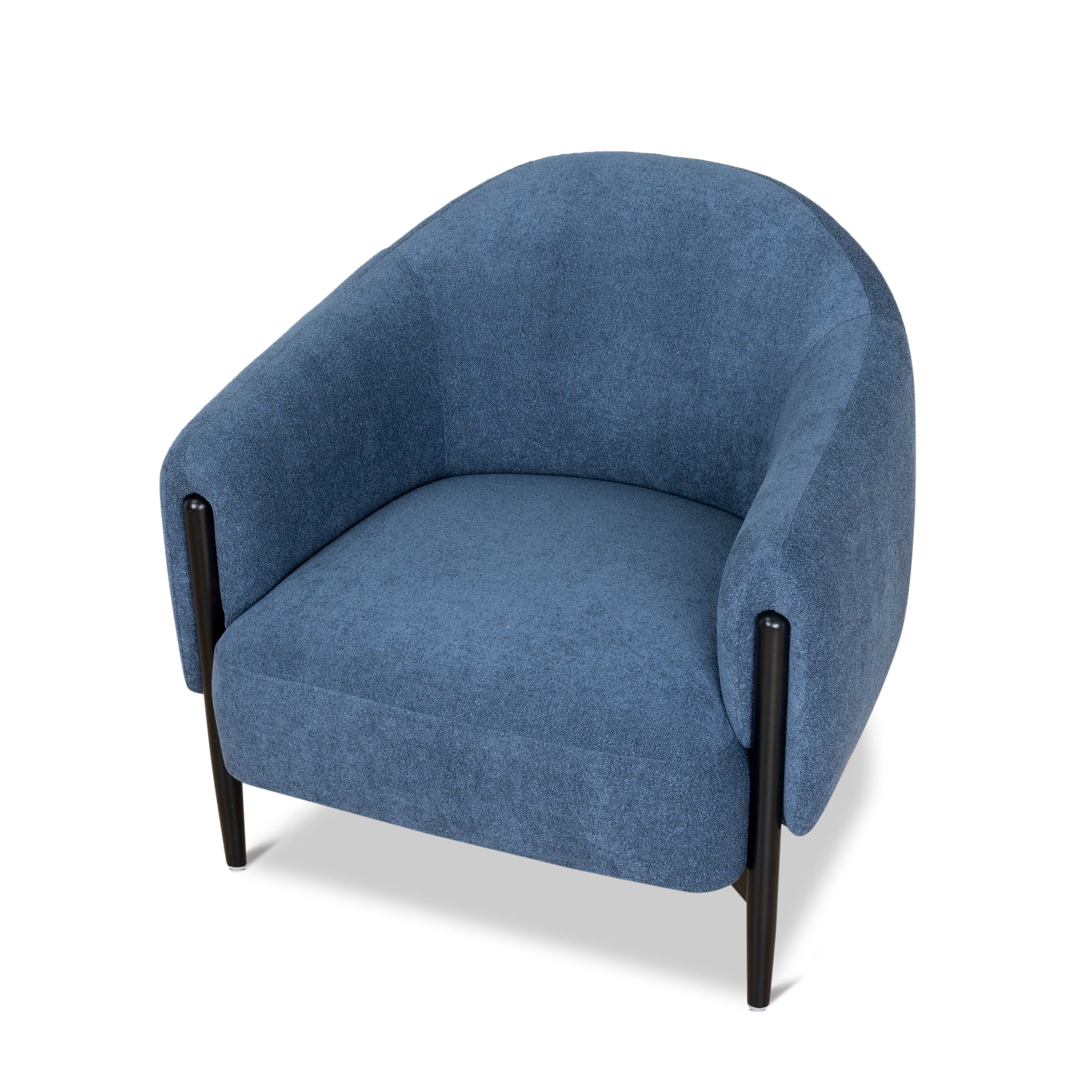 Farina Fabric Armchair - Navy Blue Armchair K Sofa-Core