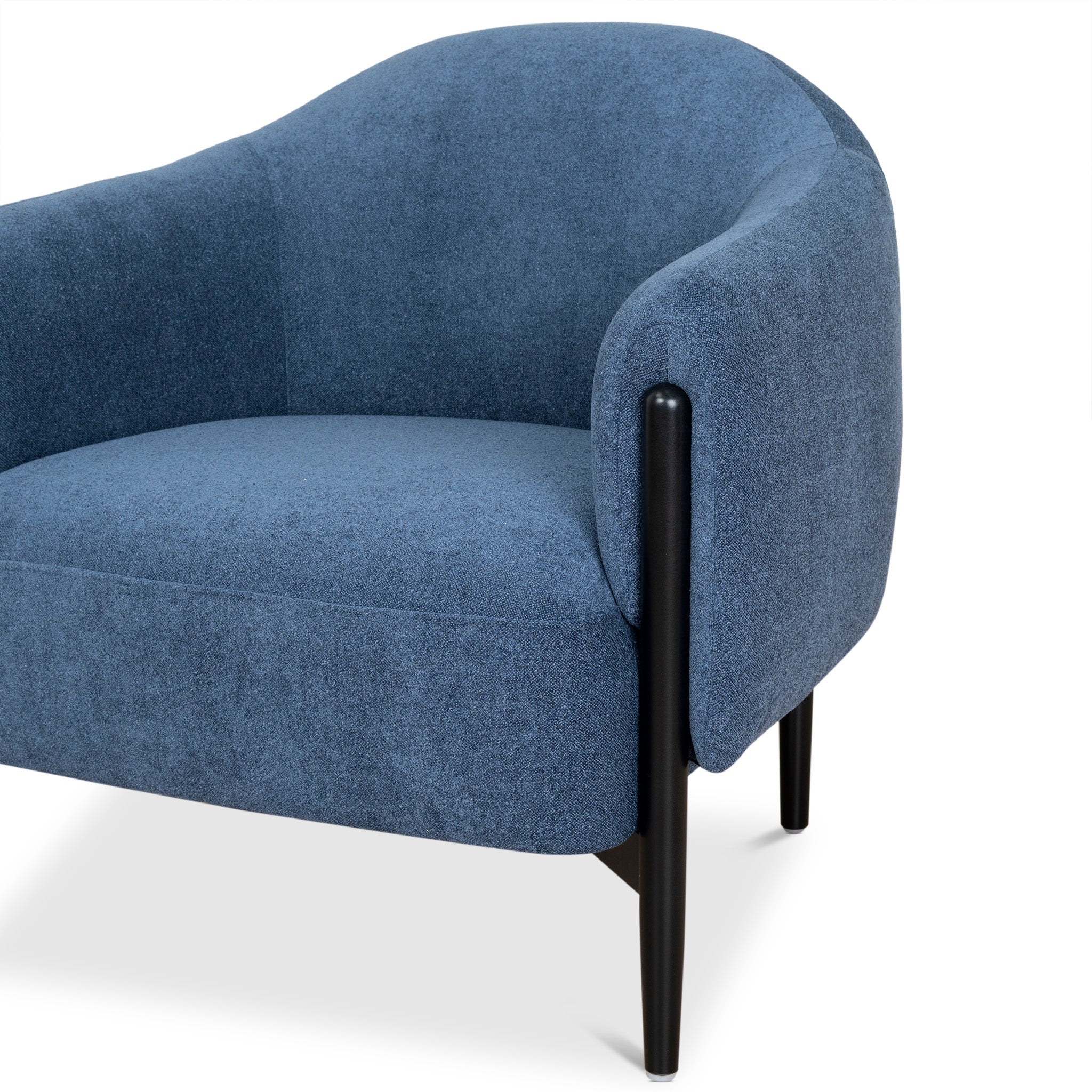 Farina Fabric Armchair - Navy Blue Armchair K Sofa-Core