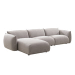 Ferrell 3 Seater Left Chaise Sofa - Clay Grey Sofa Iggy-Core