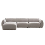 Ferrell 3 Seater Left Chaise Sofa - Clay Grey Sofa Iggy-Core