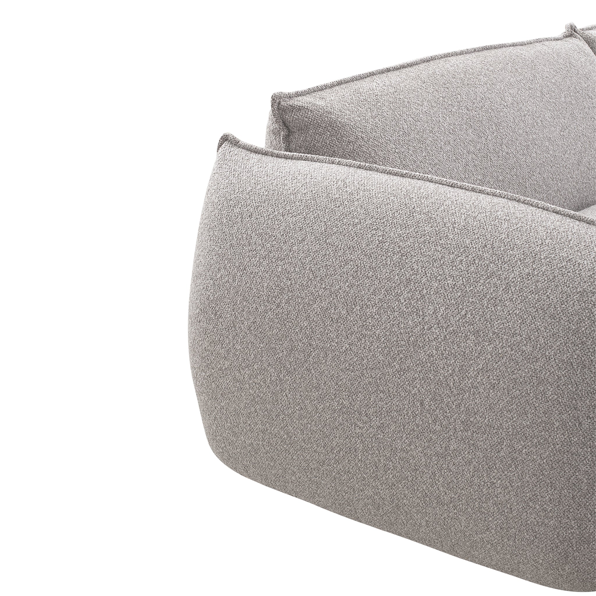 Ferrell 3 Seater Left Chaise Sofa - Clay Grey Sofa Iggy-Core