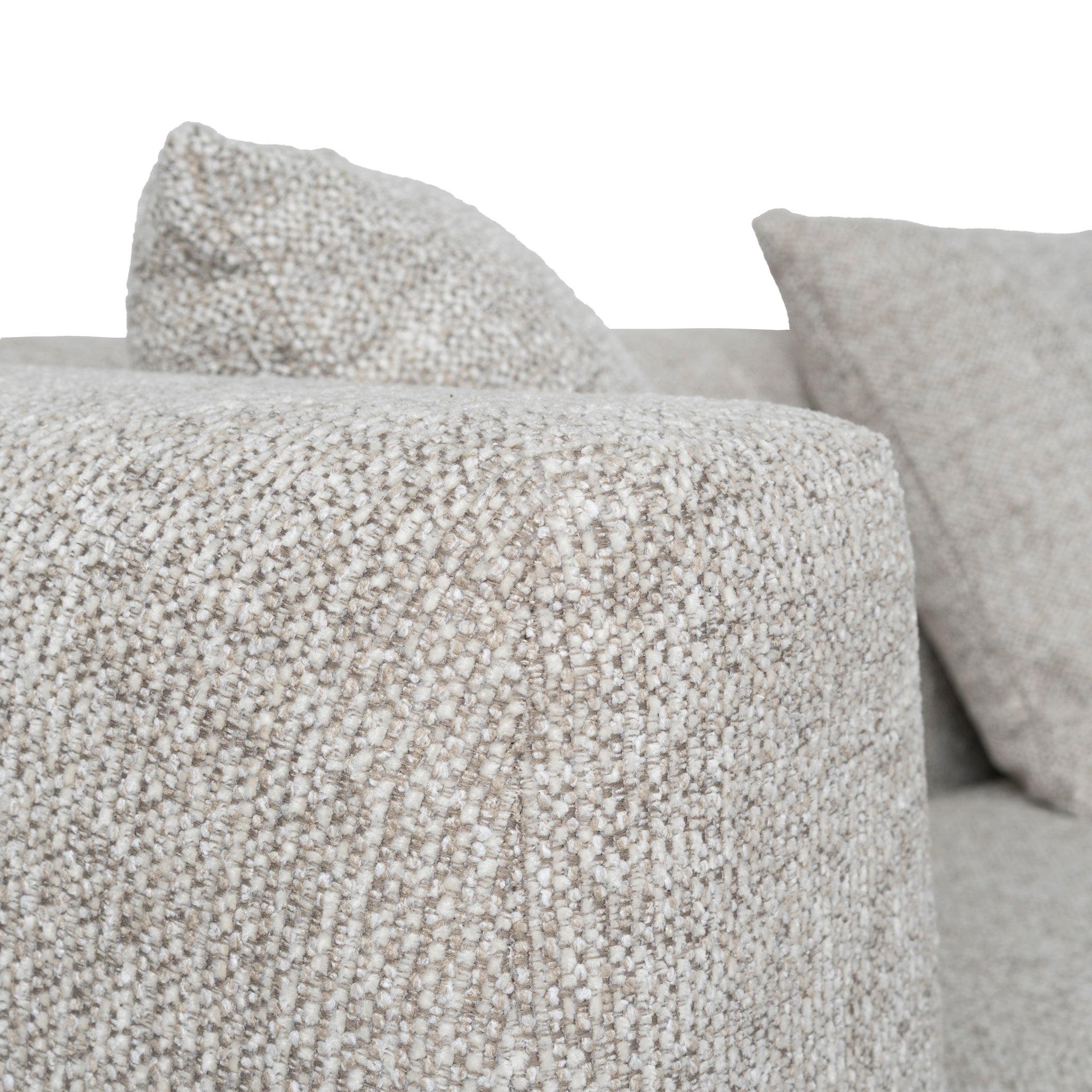 Roly Modular Left Chaise Sofa - Coral Natural Linen Chaise Lounge Forever-Core