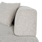 Roly Modular Left Chaise Sofa - Coral Natural Linen Chaise Lounge Forever-Core