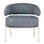 Asika Fabric Armchair - Prussian Blue Armchair Cino-Core