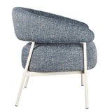 Asika Fabric Armchair - Prussian Blue Armchair Cino-Core