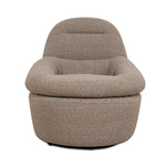 Nalini Swivel Lounge Chair - Granite Boucle Lounge Chair Freehold-Core