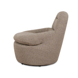 Nalini Swivel Lounge Chair - Granite Boucle Lounge Chair Freehold-Core