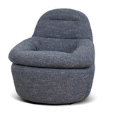 Nalini Swivel Lounge Chair - Prussian Blue Lounge Chair Freehold-Core