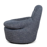 Nalini Swivel Lounge Chair - Prussian Blue Lounge Chair Freehold-Core
