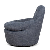 Nalini Swivel Lounge Chair - Prussian Blue Lounge Chair Freehold-Core