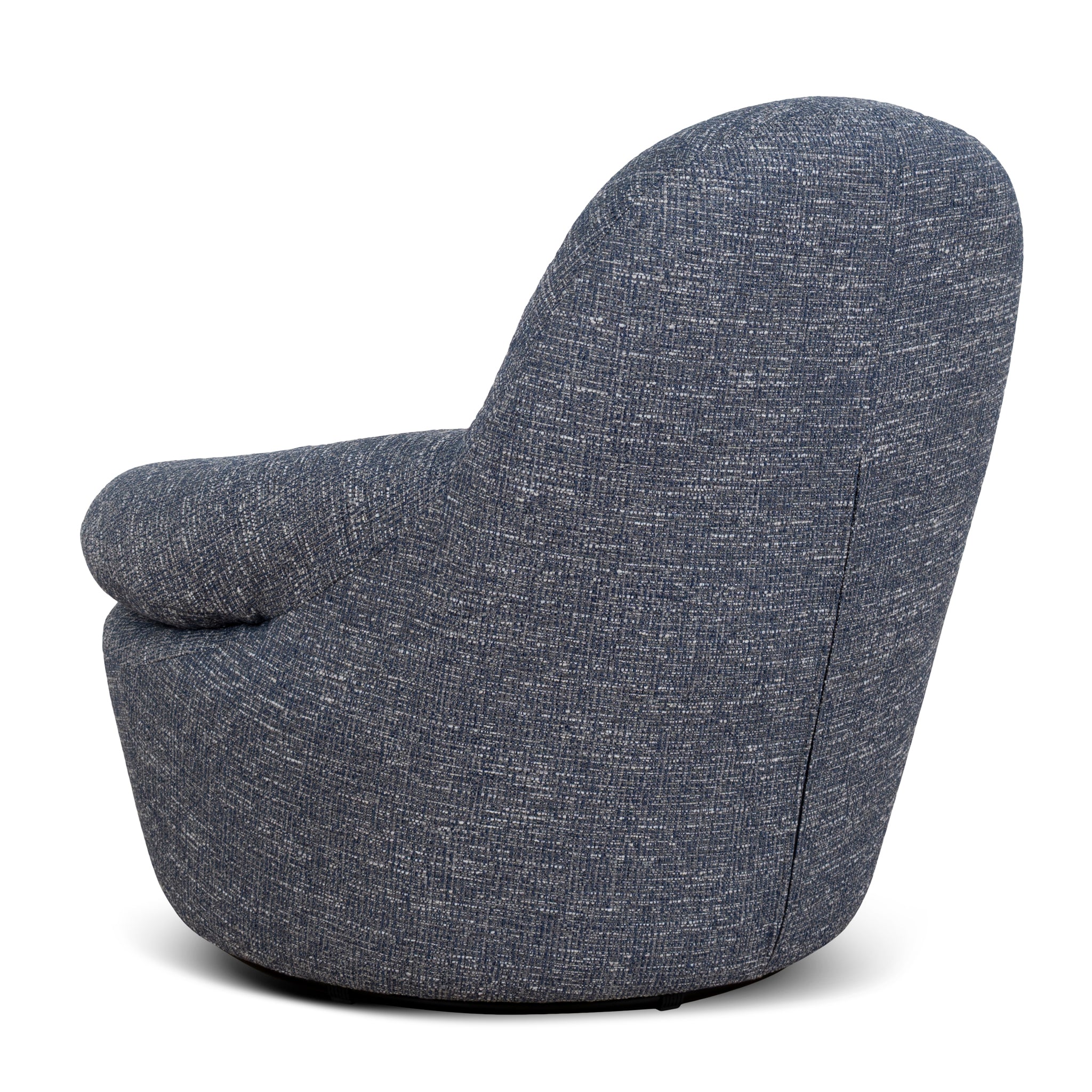 Nalini Swivel Lounge Chair - Prussian Blue Lounge Chair Freehold-Core