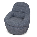 Nalini Swivel Lounge Chair - Prussian Blue Lounge Chair Freehold-Core