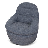 Nalini Swivel Lounge Chair - Prussian Blue Lounge Chair Freehold-Core
