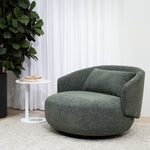 Janis Swivel Armchair - Moss Green Armchair K Sofa-Core