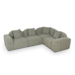 Soma Corner Option for 4 Seater Sofa - Coral Light Green Corner Addition OL Sofa-Core
