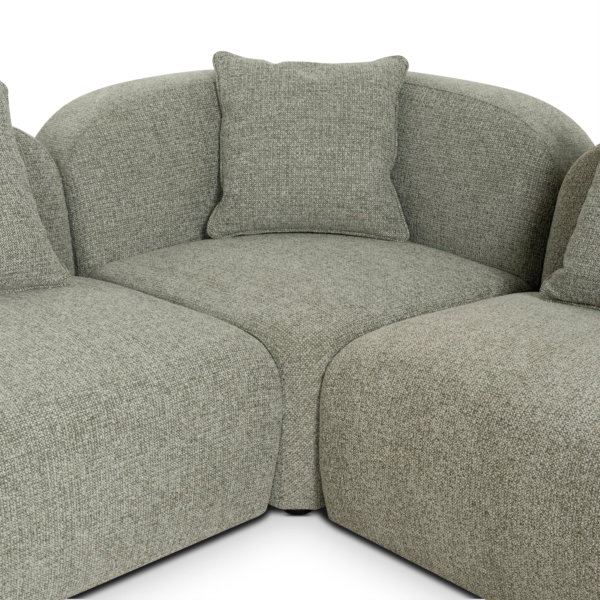 Soma Corner Option for 4 Seater Sofa - Coral Light Green Corner Addition OL Sofa-Core