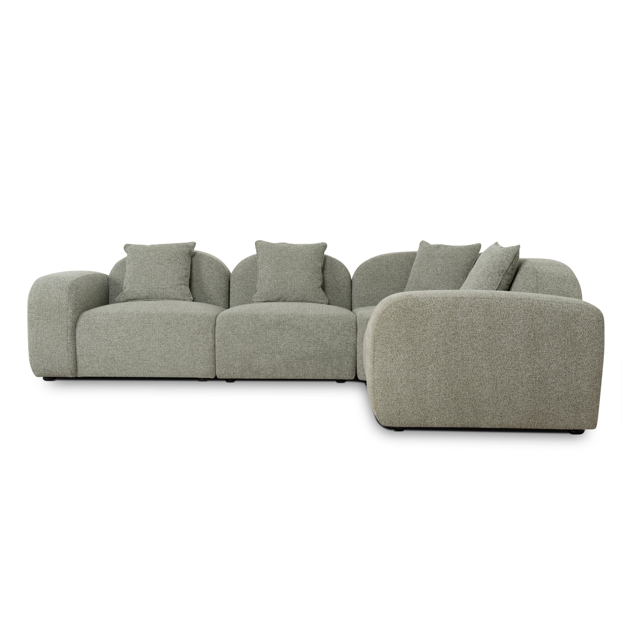 Soma Corner Option for 4 Seater Sofa - Coral Light Green Corner Addition OL Sofa-Core