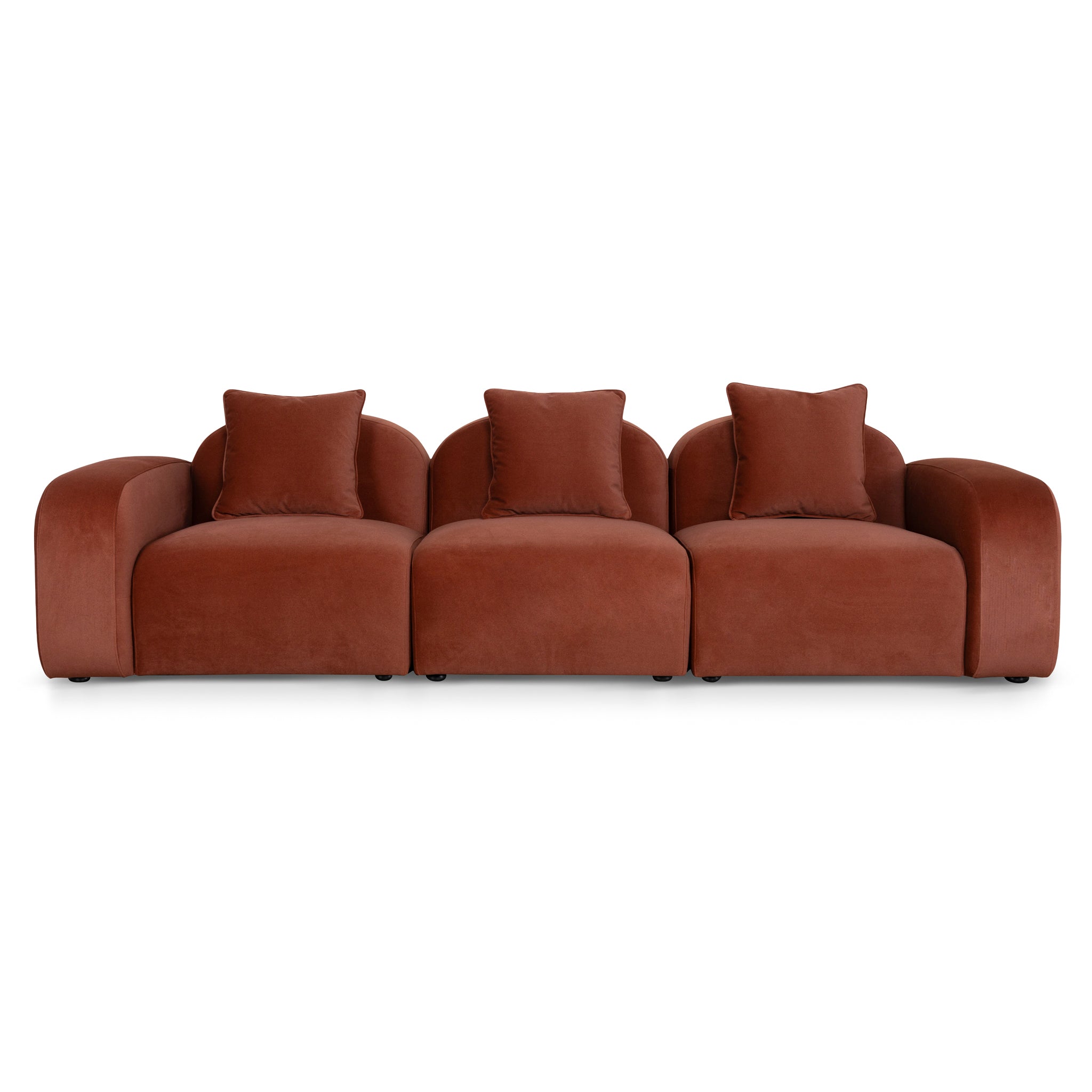 Soma 4 Seater Sofa - Umber Orange Sofa OL Sofa-Core