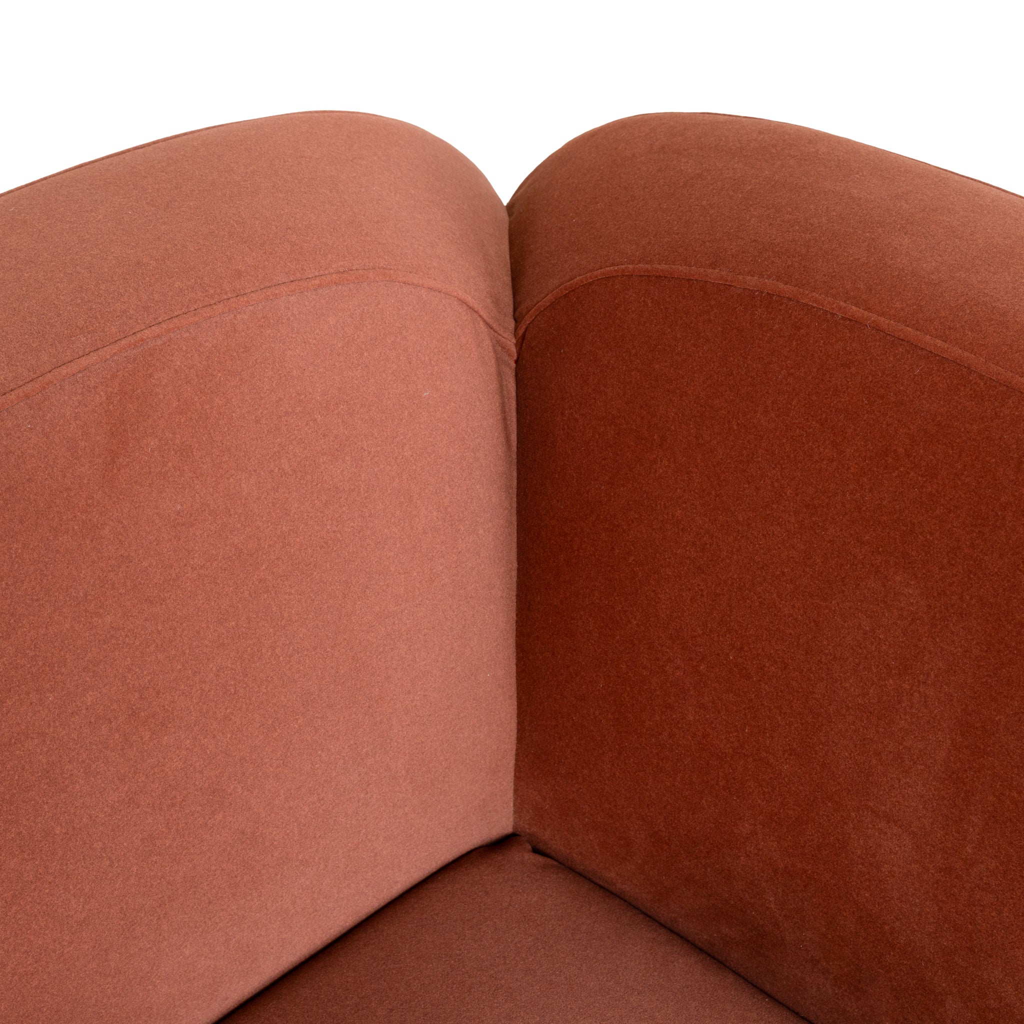 Soma Corner Option for 4 Seater Sofa - Umber Orange Corner Addition OL Sofa-Core