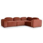 Soma Additional Armless for 4 Seater Sofa - Umber Orange Armless Addition OL Sofa-Core