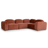 Soma Corner Option for 4 Seater Sofa - Umber Orange Corner Addition OL Sofa-Core