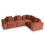 Soma Additional Armless for 4 Seater Sofa - Umber Orange Armless Addition OL Sofa-Core