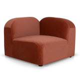 Soma Corner Option for 4 Seater Sofa - Umber Orange Corner Addition OL Sofa-Core