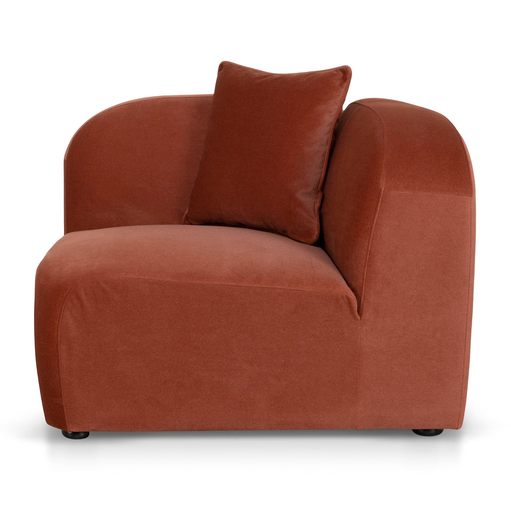 Soma Corner Option for 4 Seater Sofa - Umber Orange Corner Addition OL Sofa-Core
